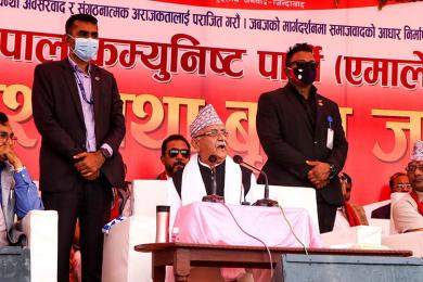सबै दल मिलेर आए पनि एमालेलाई जित्न सक्दैनन् : अध्यक्ष ओली